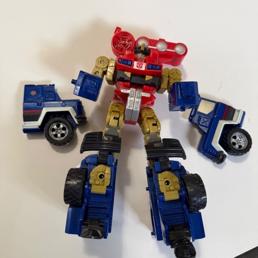Hasbro Transformers Energon Ironhide Prime Action Figure Red Blue Autobot‎